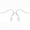 JewelrySupply Sterling Silver Flat Earring Wires with 2mm Bead (1 Pair of Sterling Silver Earrings)